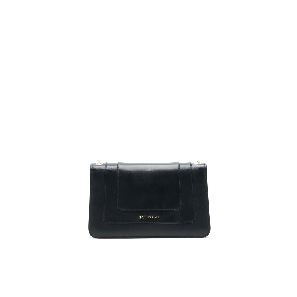 BVLGARI SERPENTI CHAIN BAG IN BLACK