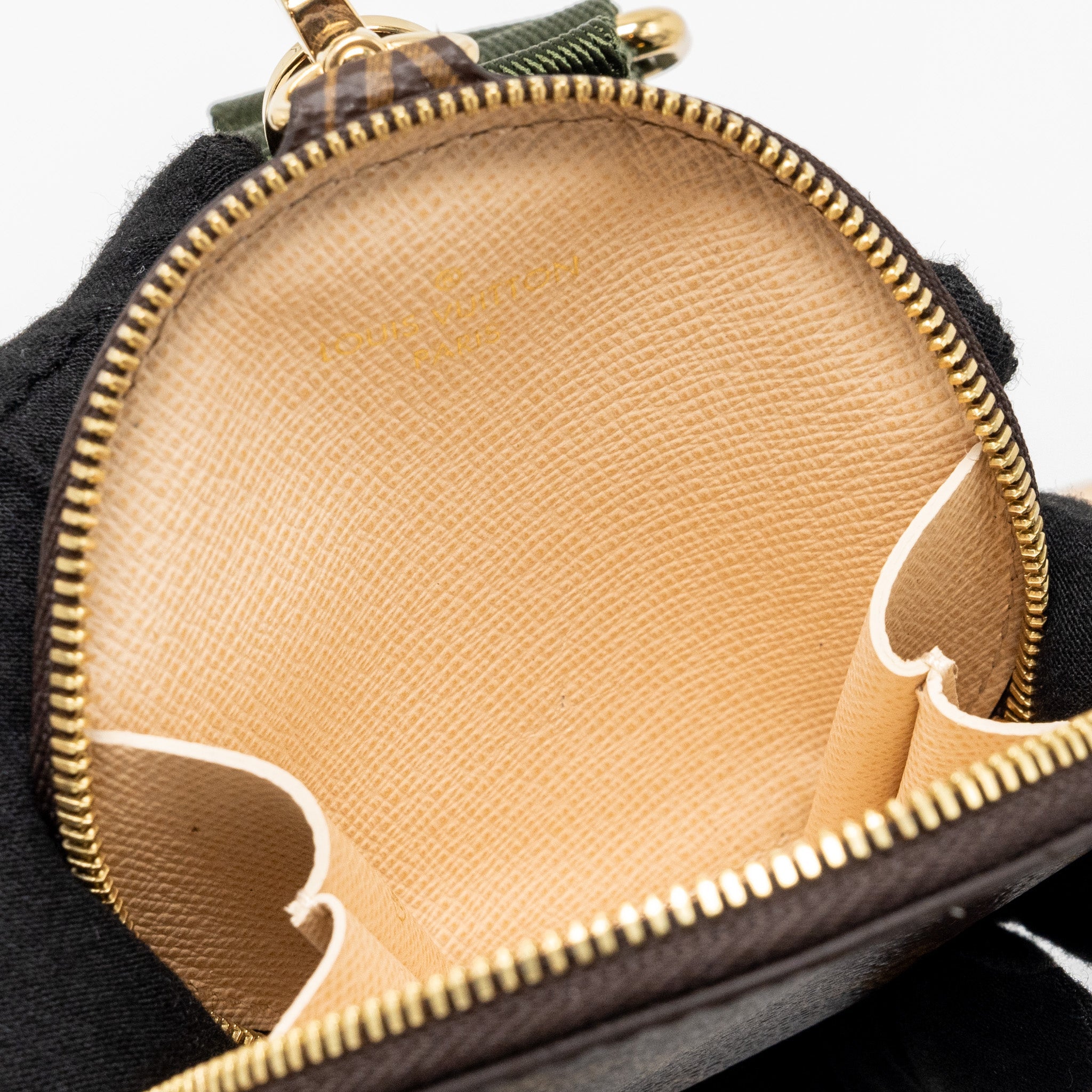 LOUIS VUITTON MULTI POCHETTE MONOGRAM CANVAS KHAKI STRAP GHW