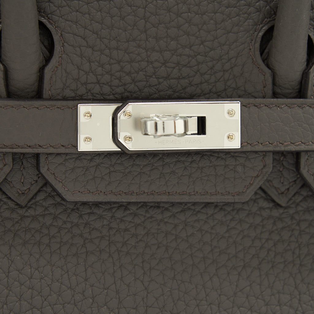 HERMES BIRKIN 25 TOGO GRIS ETAIN SHW