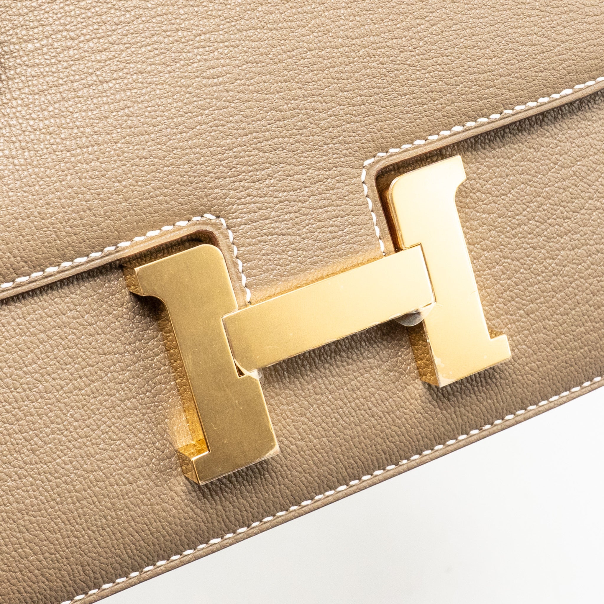 HERMES MINI CONSTANCE CHÈVRE MYSORE ETOUPE GHW