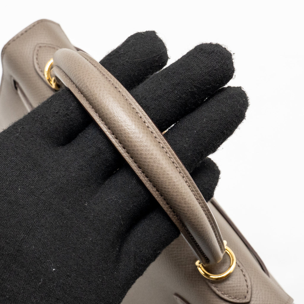 HERMES KELLY 25 EPSOM 8F GRIS ETAIN GHW