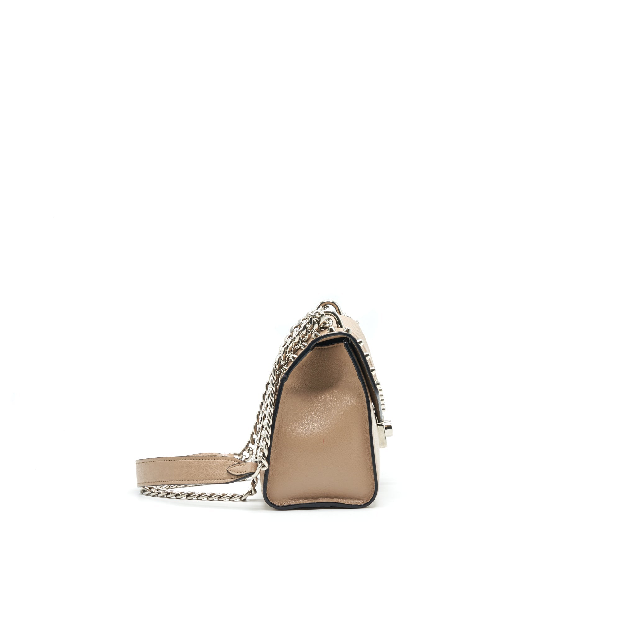 PRADA SMALL LEATHER BAG BEIGE SHW