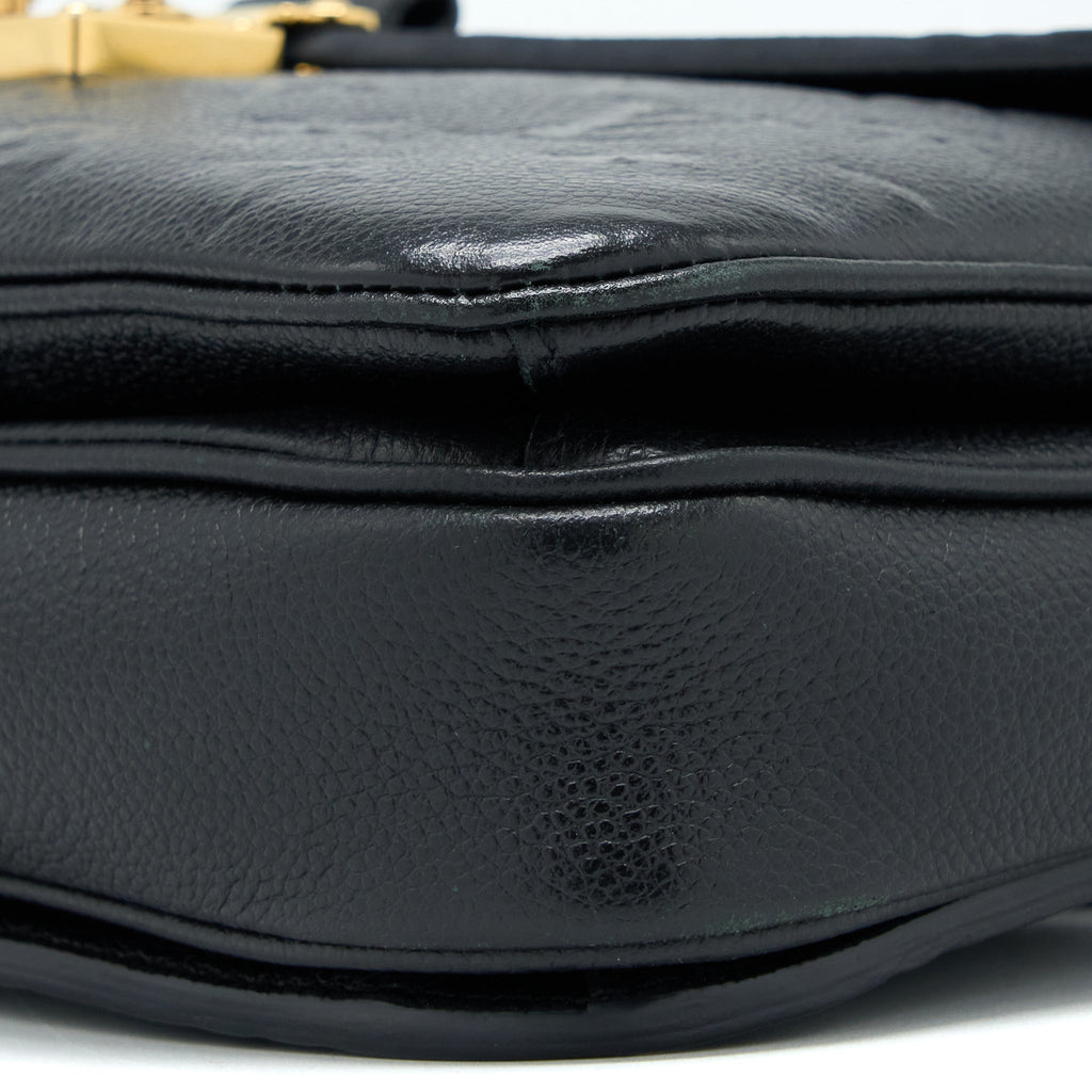 LOUIS VUITTON POCHETTE MÉTIS MONOGRAM EMPREINTE BLACK GHW