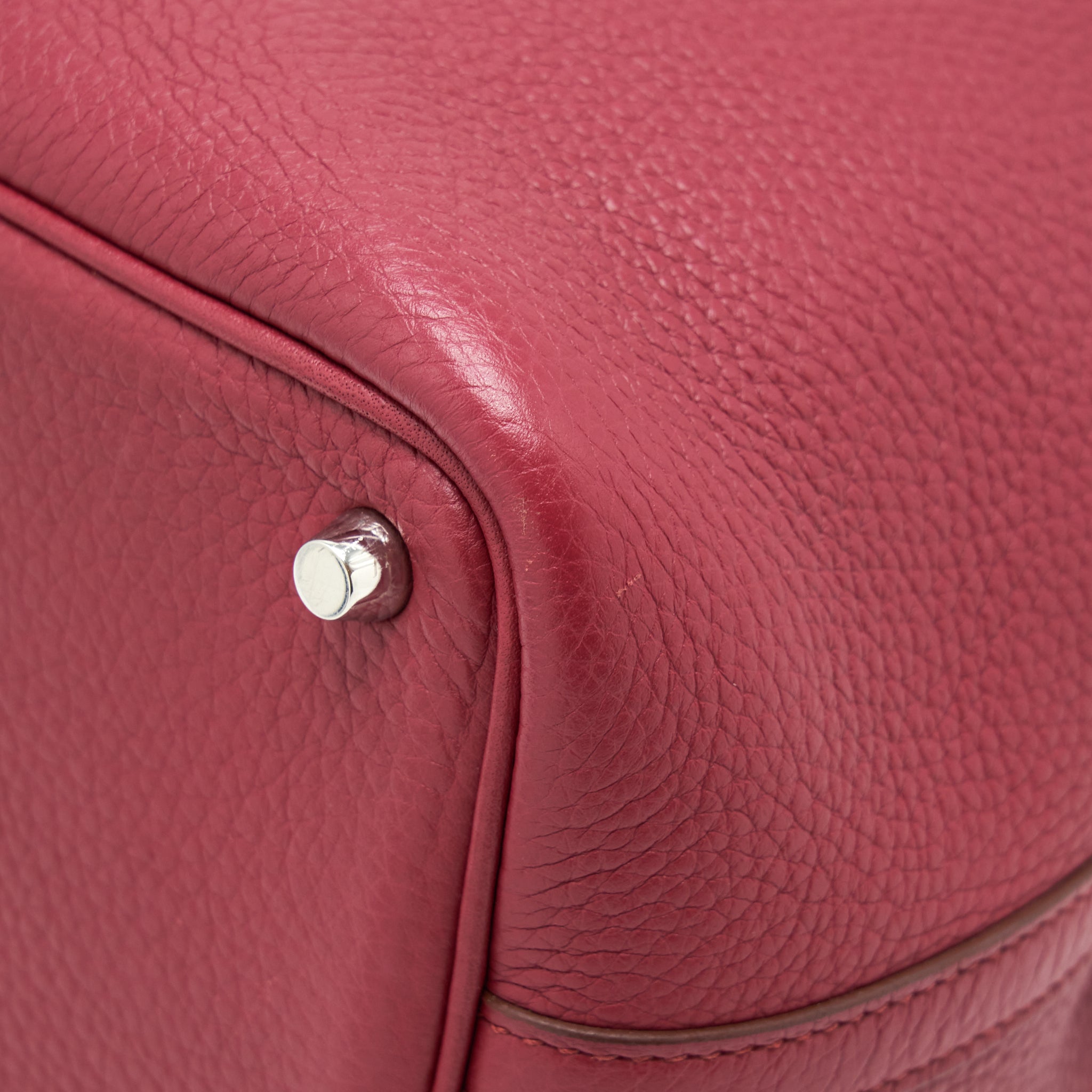 HERMES PICOTIN 18 LOCK BAG DARK RED SHW
