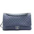 CHANEL XXL AIRLINE CLASSIC FLAP BAG IN NAVY SHW