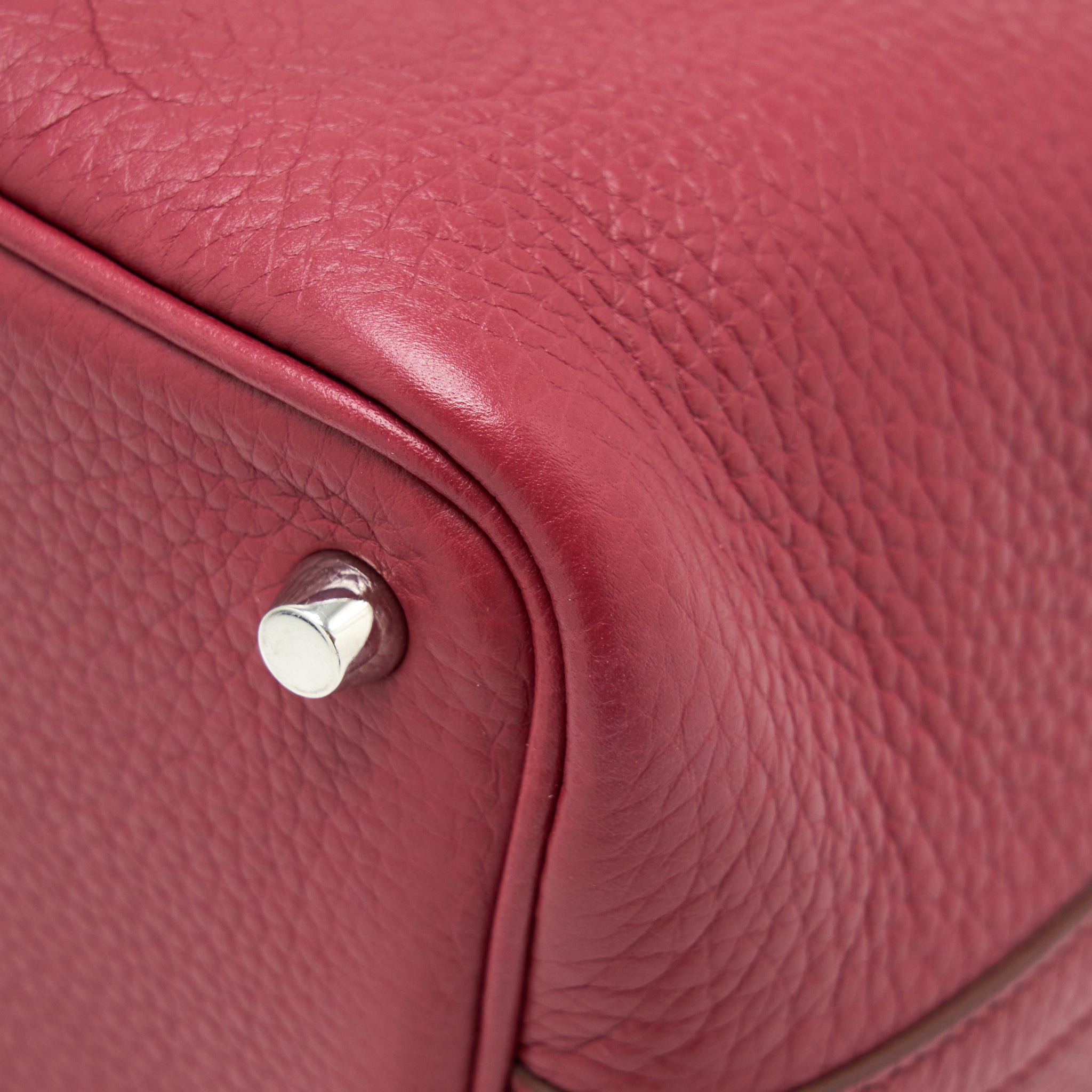 HERMES PICOTIN 18 LOCK BAG DARK RED SHW