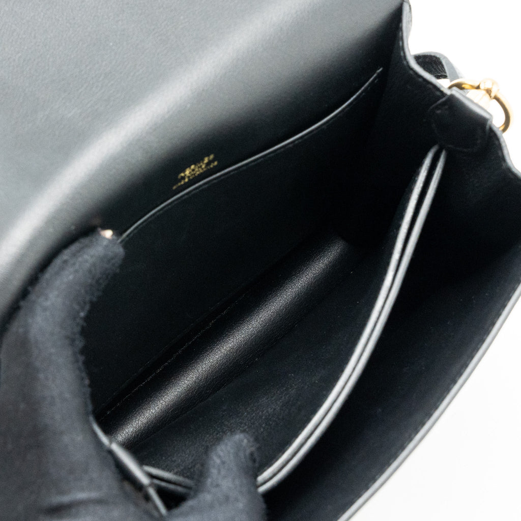 HERMES MINI ROULIS SWIFT BLACK GHW