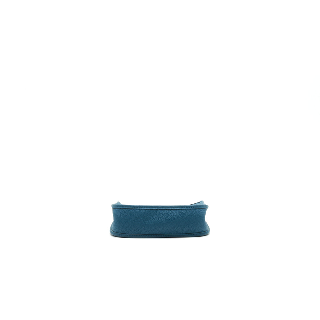HERMES MINI EVELYNE W0 VERT BOSPHORE GHW