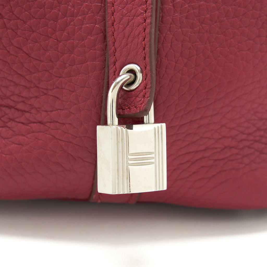 HERMES PICOTIN 18 LOCK BAG DARK RED SHW