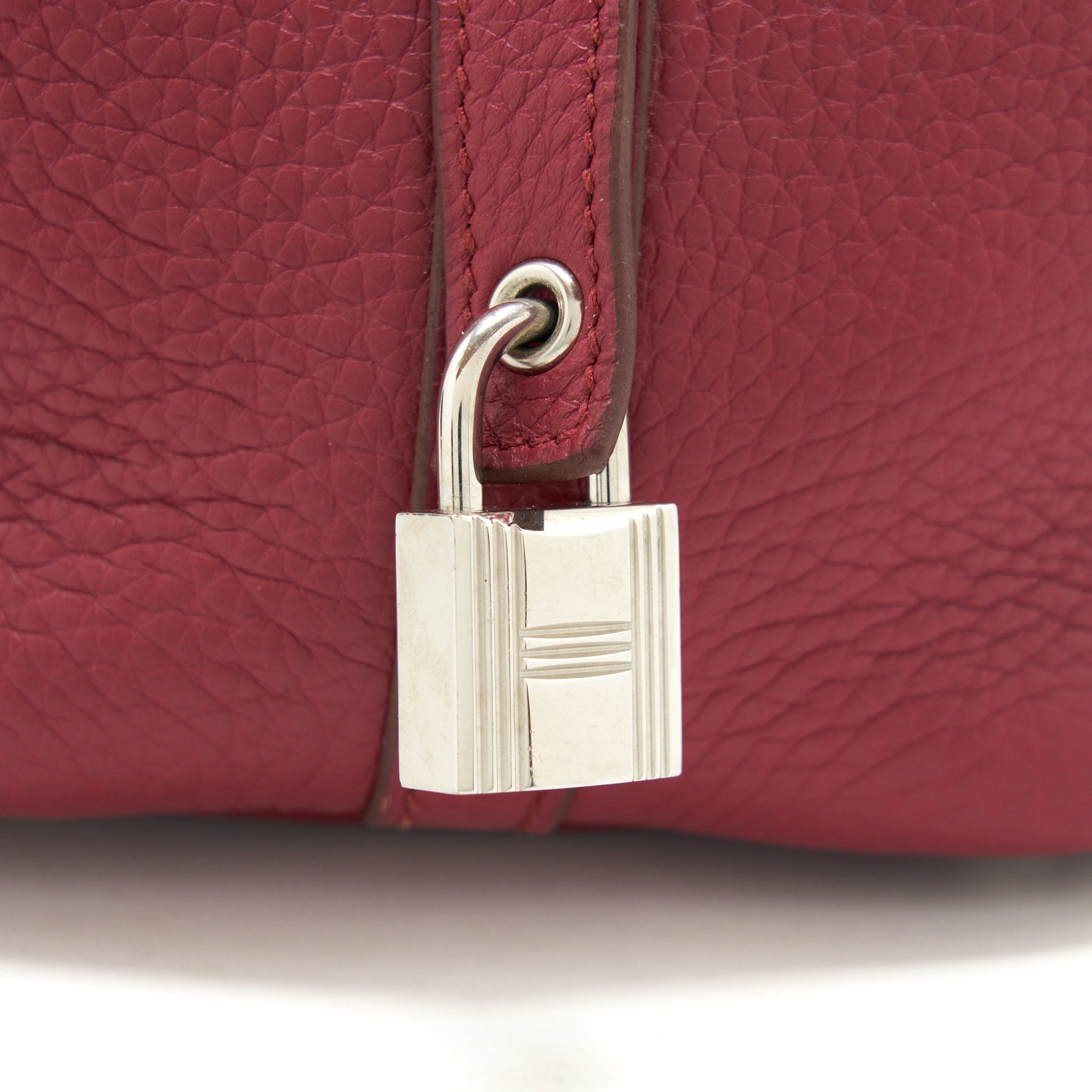 HERMES PICOTIN 18 LOCK BAG DARK RED SHW