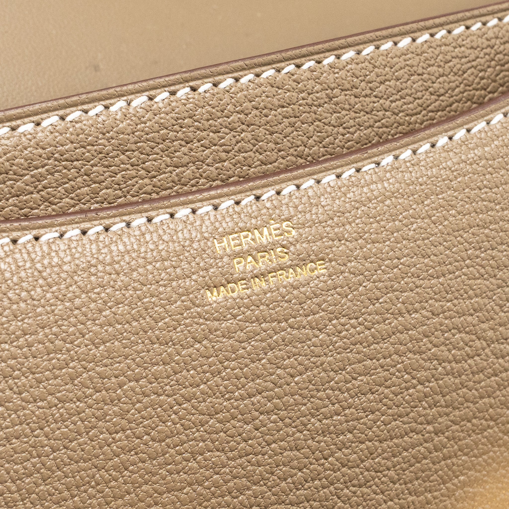 HERMES MINI CONSTANCE CHÈVRE MYSORE ETOUPE GHW