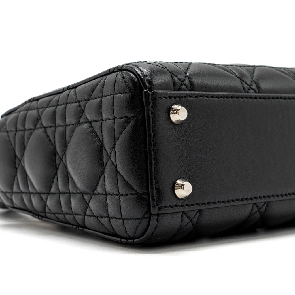 DIOR MINI LADY DIOR LAMBSKIN BLACK SHW