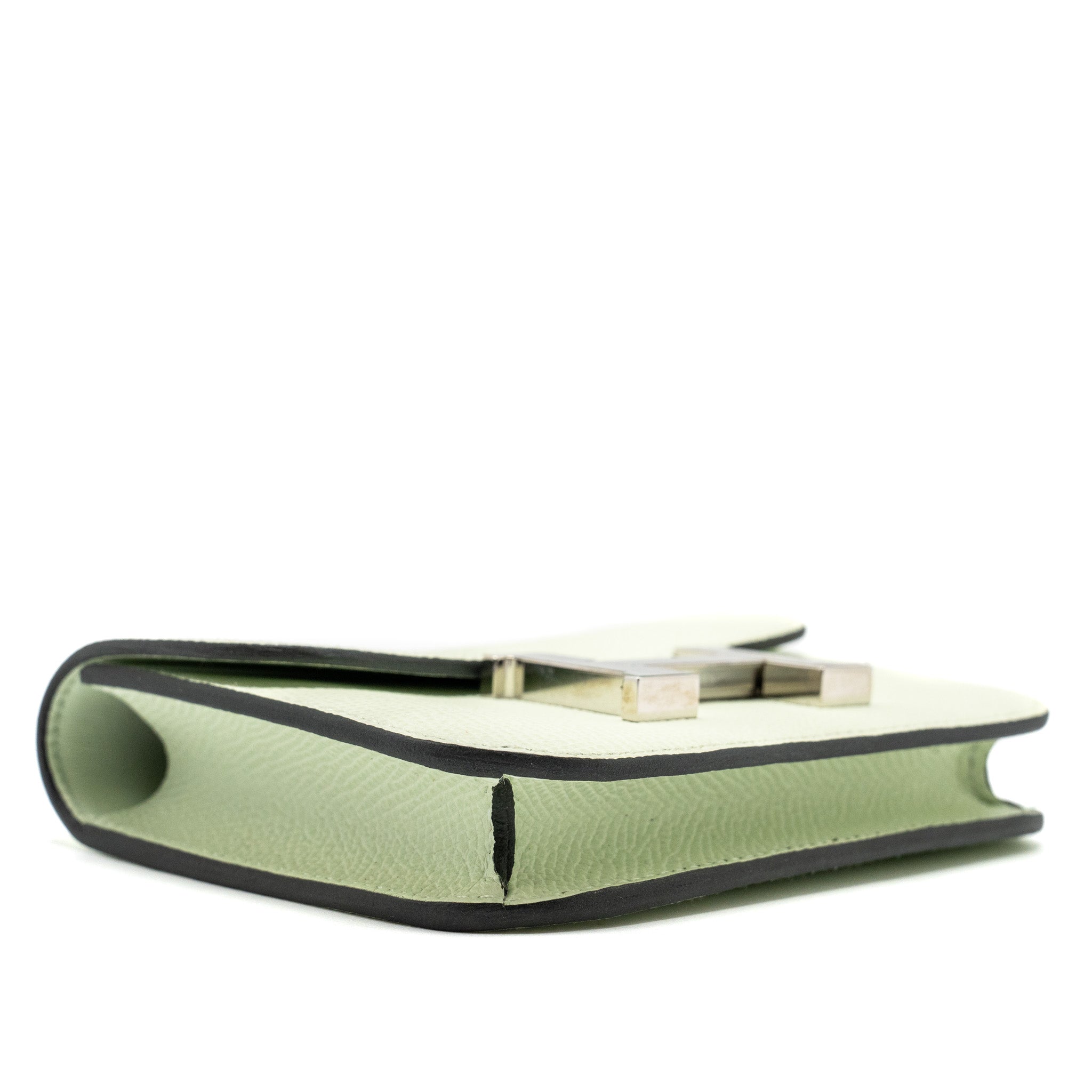 HERMES CONSTANCE SLIM EPSOM VERT FIZZ SHW