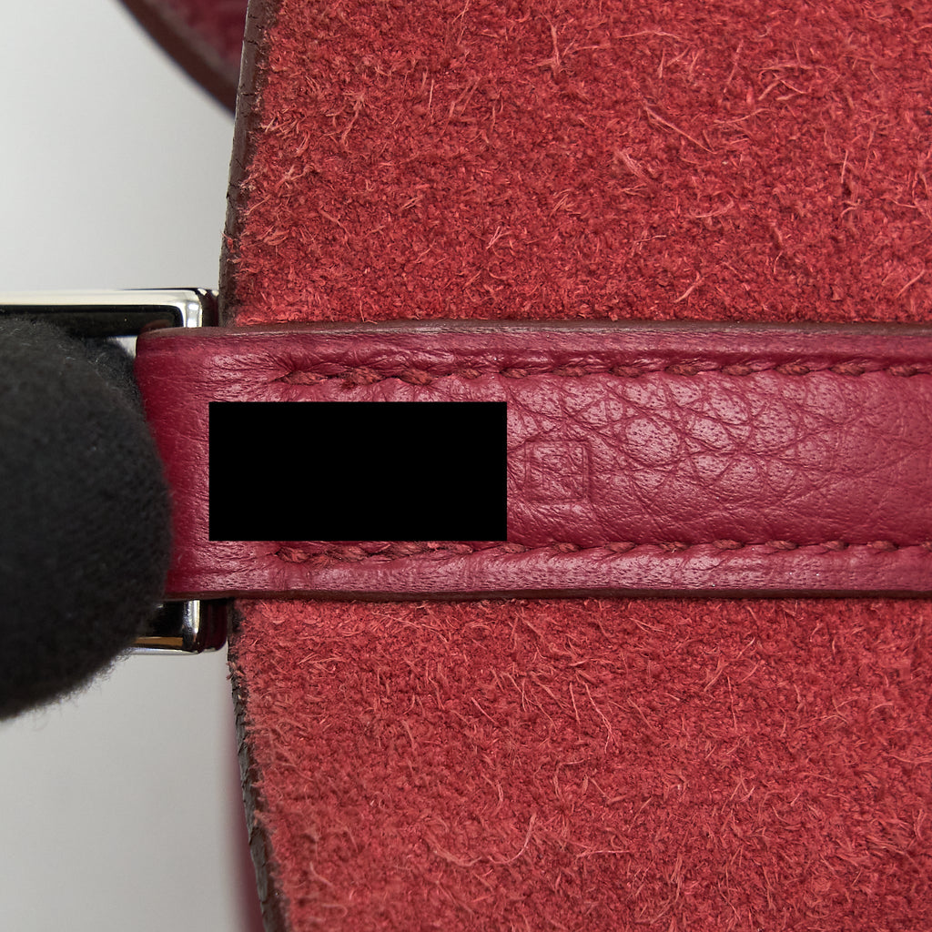 HERMES PICOTIN 18 LOCK BAG DARK RED SHW