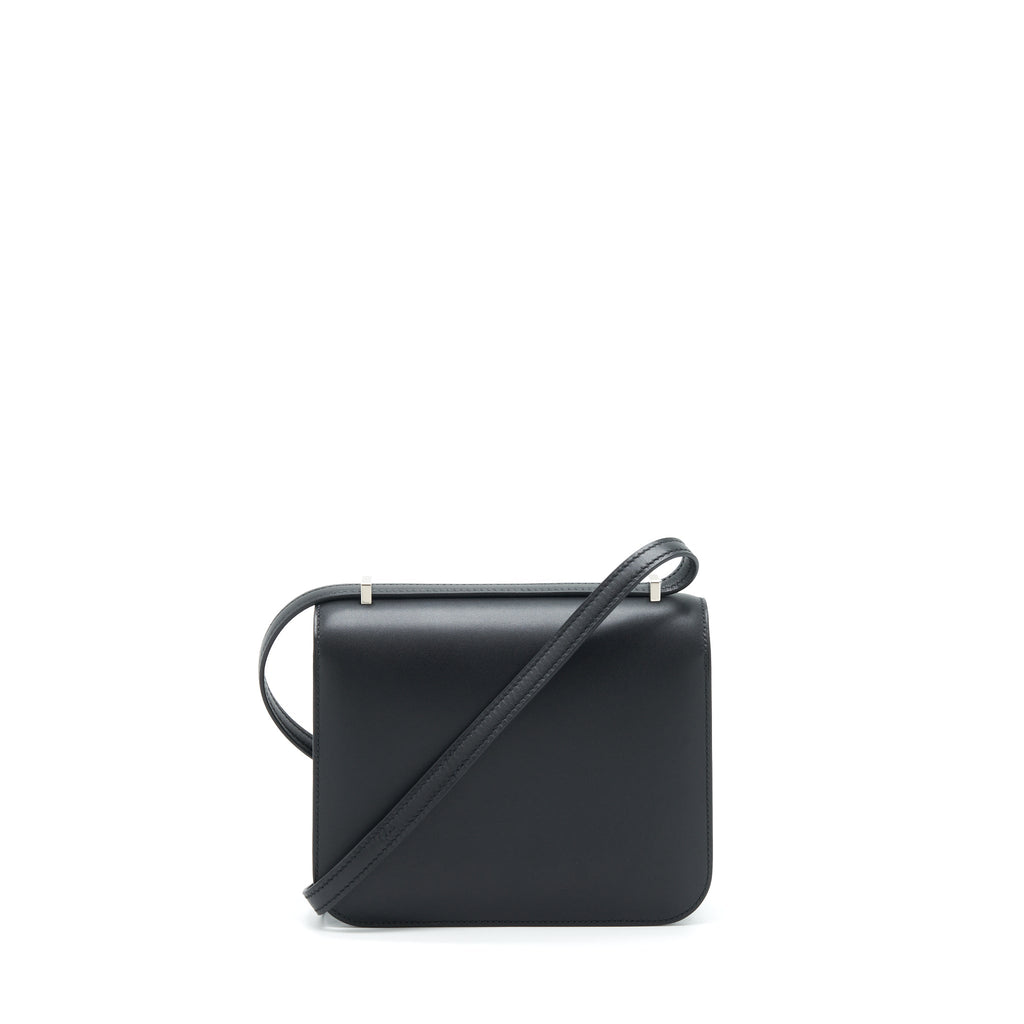 HERMES MINI CONSTANCE MONSTEUR LEATHER LIZARD BUCKLE BLACK/ OMBRE SHW
