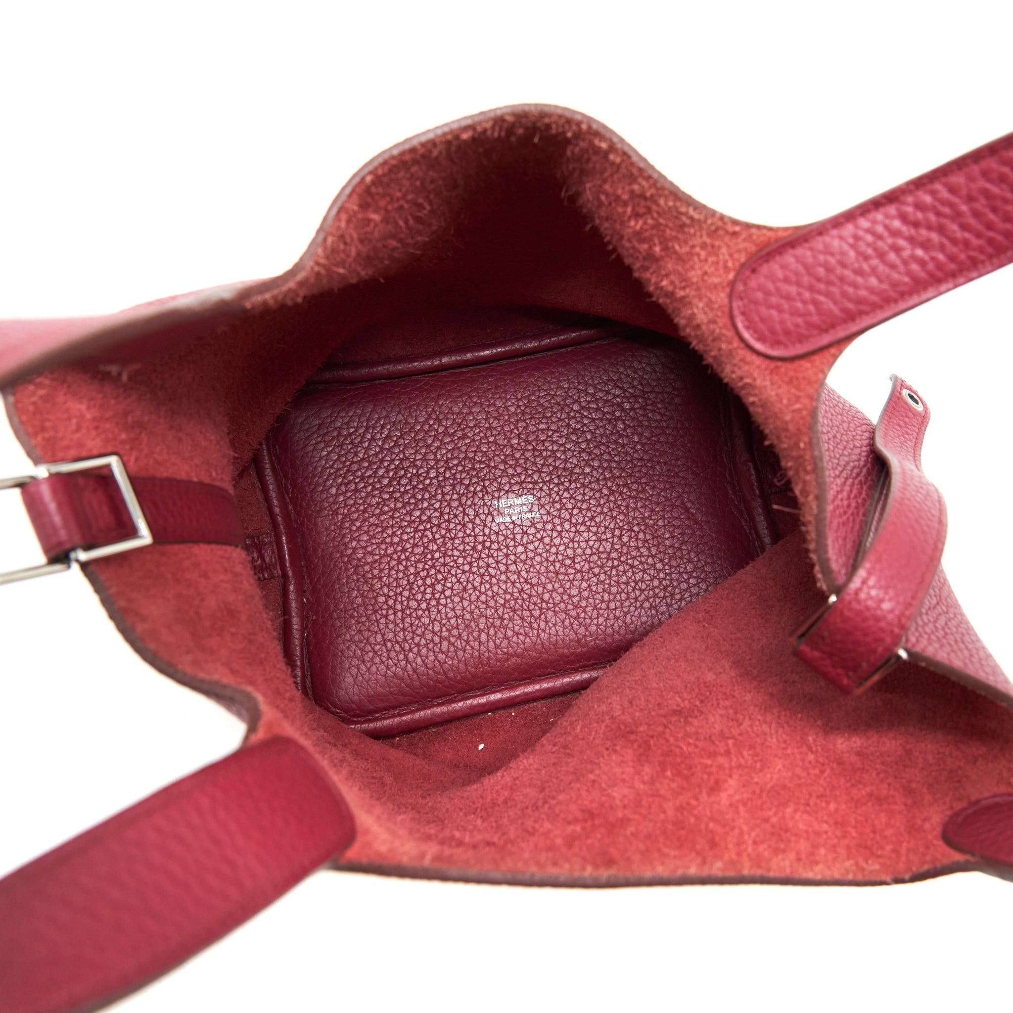 HERMES PICOTIN 18 LOCK BAG DARK RED SHW