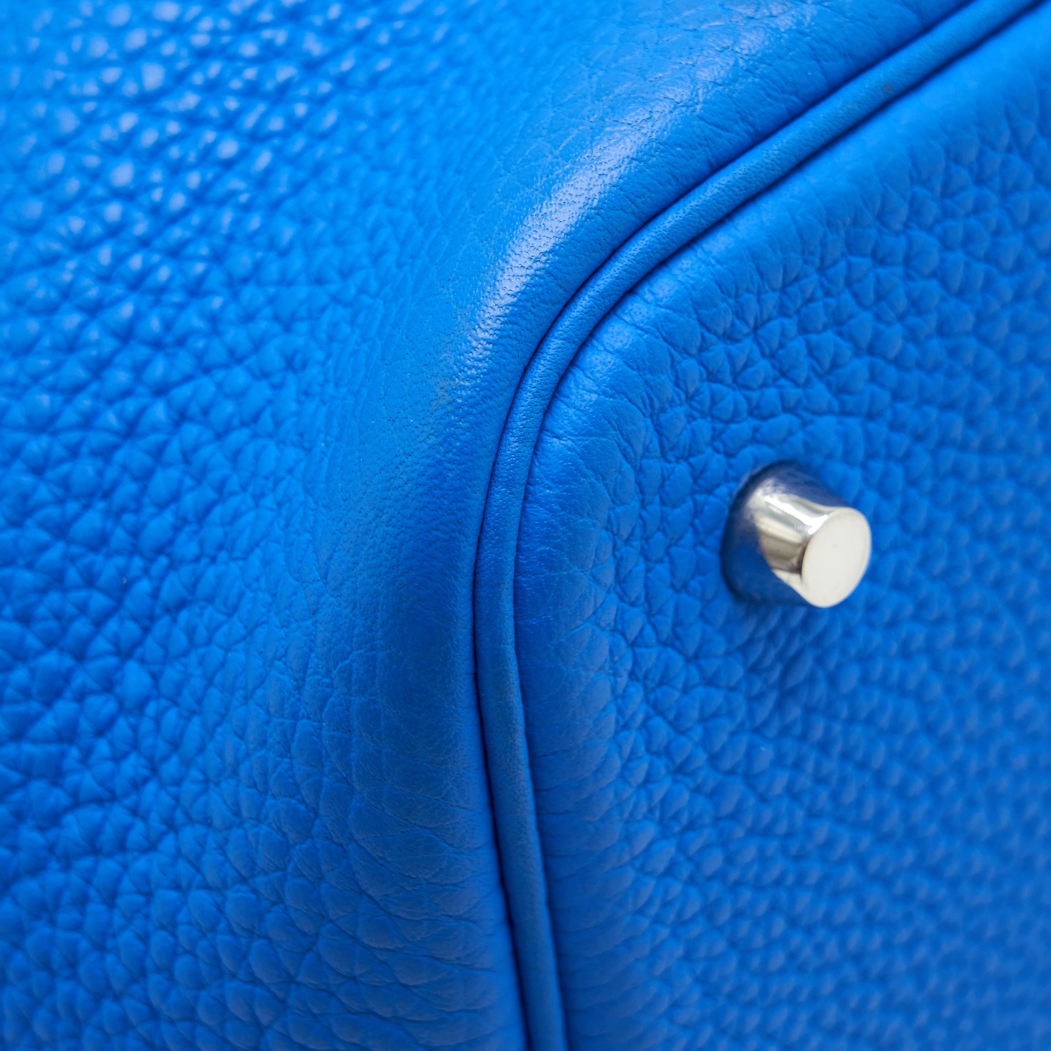 HERMES PICOTIN 22 LOCK BAG BRIGHT BLUE SHW