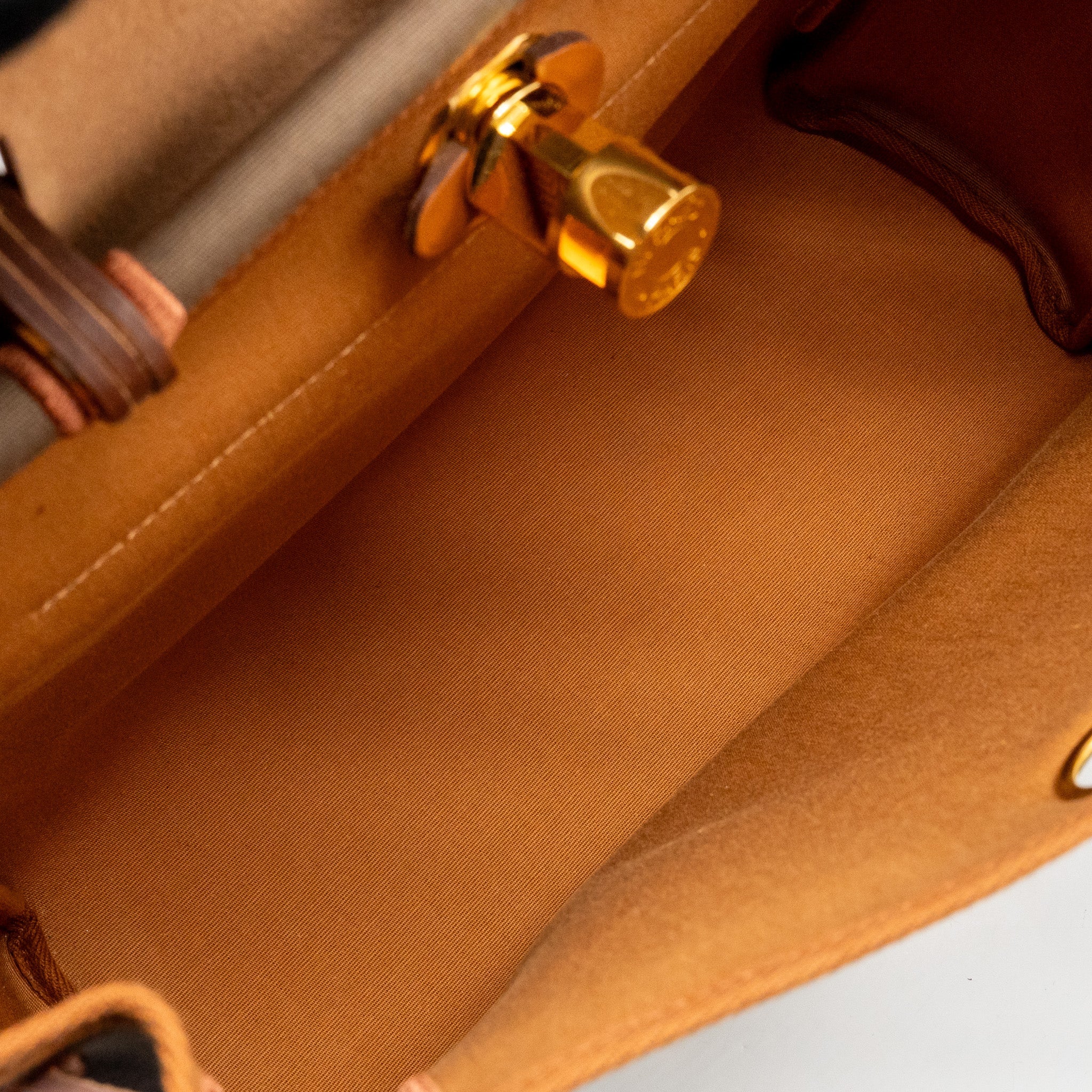 HERMES HERBAG 31 ZIP BAG CANVAS / HUNTER LEATHER ETOUPE / DUNE / FAUVE GHW