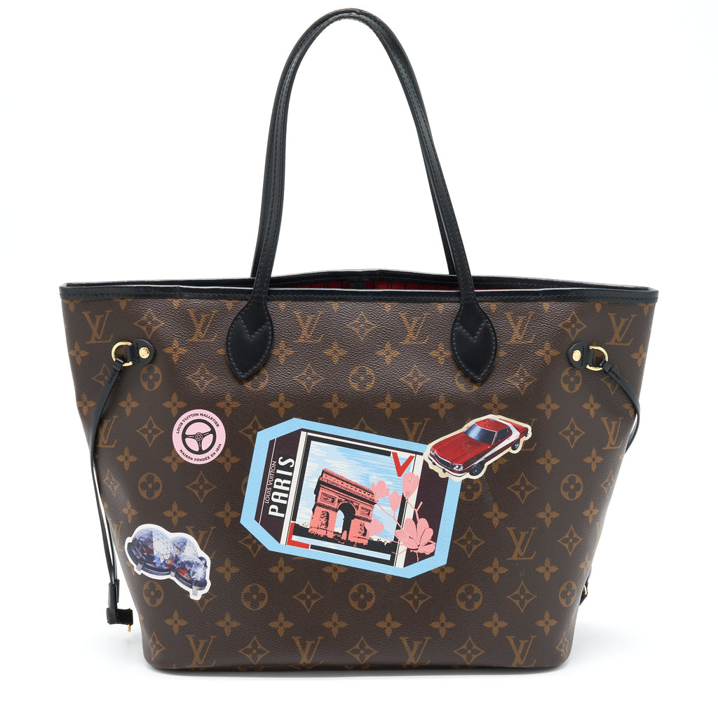 LOUIS VUITTON NEVERFULL MM WORLD TOUR MONOGRAM CANVAS LIMITED EDITION