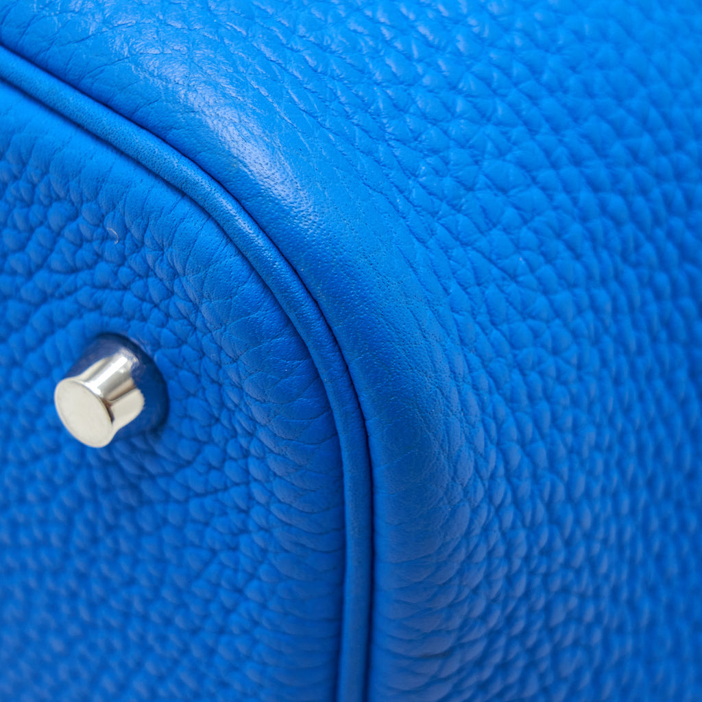 HERMES PICOTIN 22 LOCK BAG BRIGHT BLUE SHW