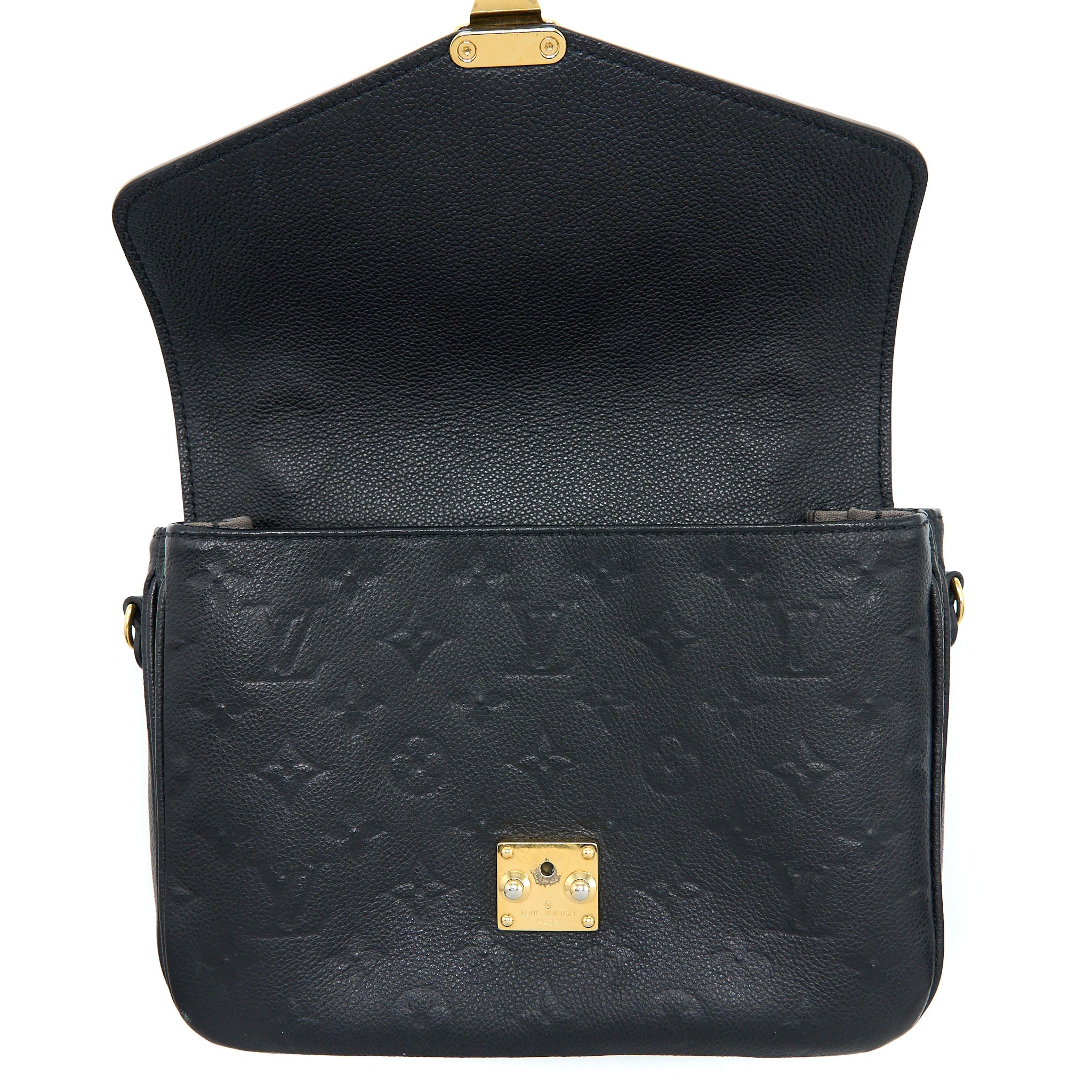LOUIS VUITTON POCHETTE MÉTIS MONOGRAM EMPREINTE BLACK GHW