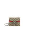GUCCI MINI DIONYSUS SUPREME SUEDE RED CROSSBODY BAG SHW
