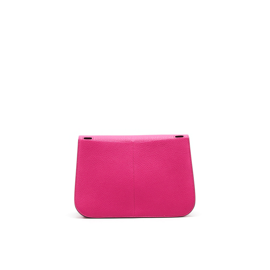 HERMES HALZAN 25 BAG ROSE SHOCKING/ FRAMBOISE