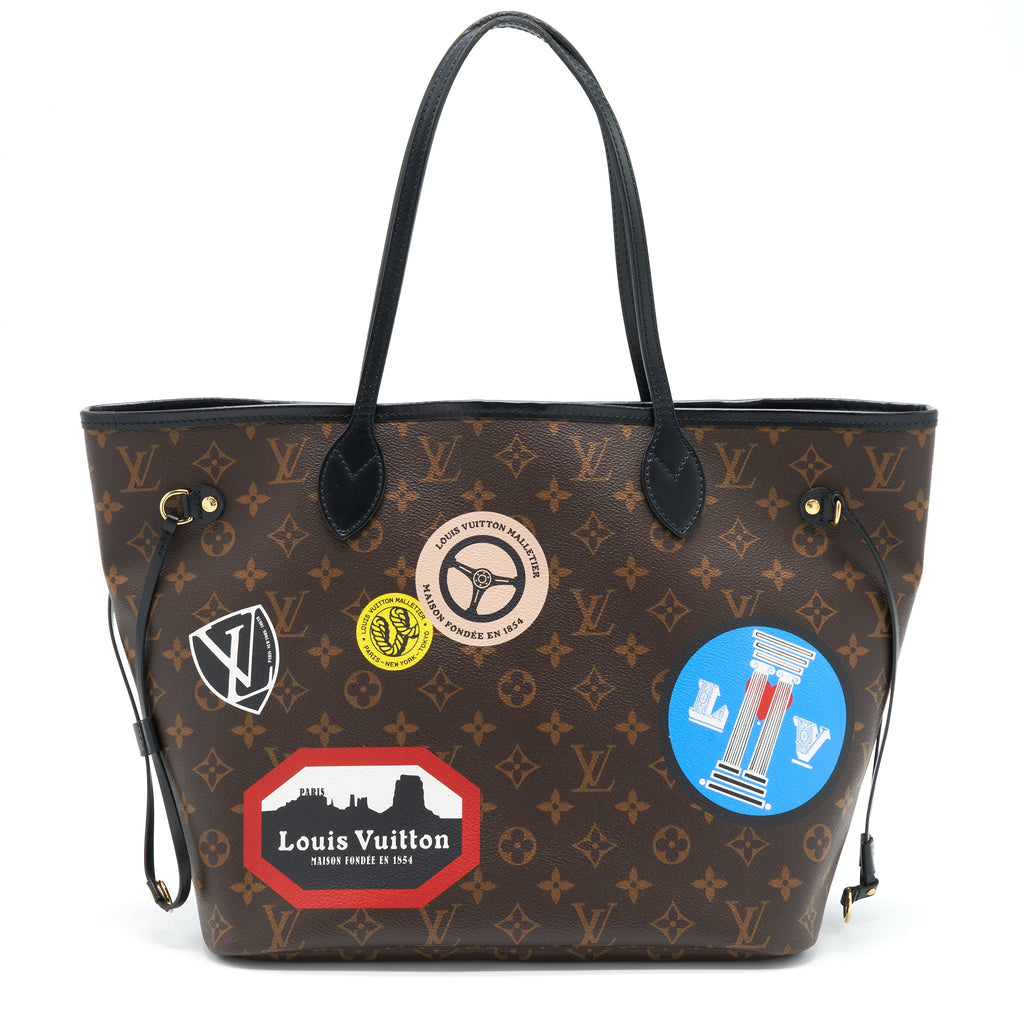 LOUIS VUITTON NEVERFULL MM WORLD TOUR MONOGRAM CANVAS LIMITED EDITION