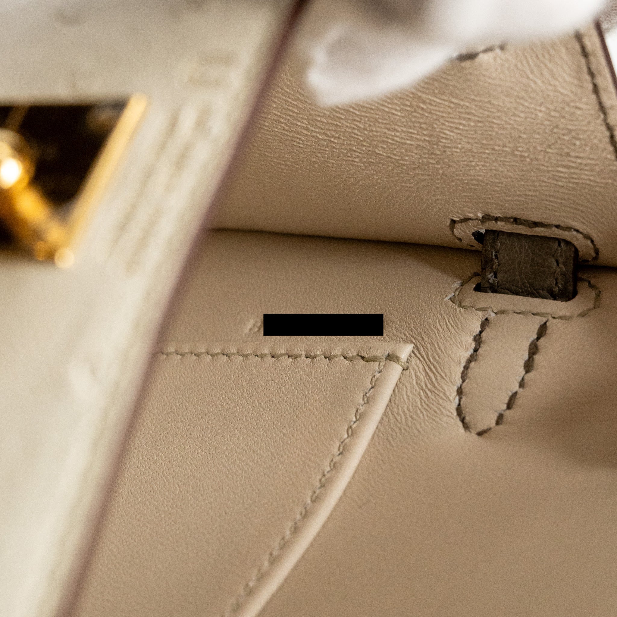 HERMES MINI KELLY II SPECIAL ORDER OSTRICH BETON / GRIS TOURTERELLE GHW