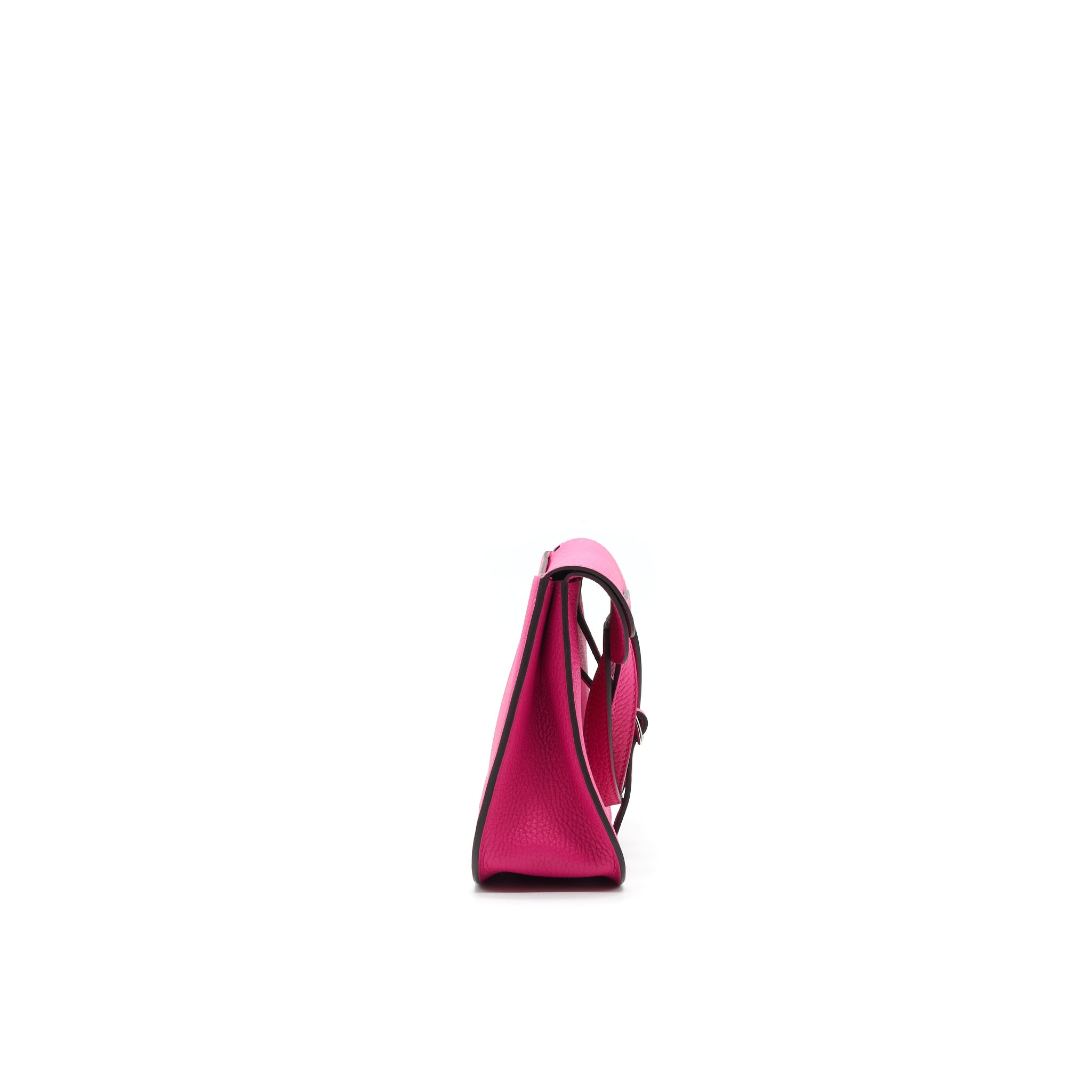 HERMES HALZAN 25 BAG ROSE SHOCKING/ FRAMBOISE