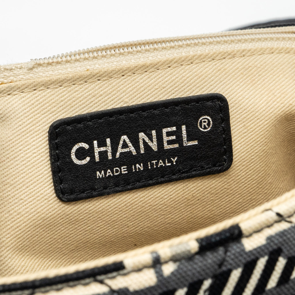 CHANEL CENTRAL STATION / LE TRAIN FLAP BAG FABRIC MULTICOLOUR SHW