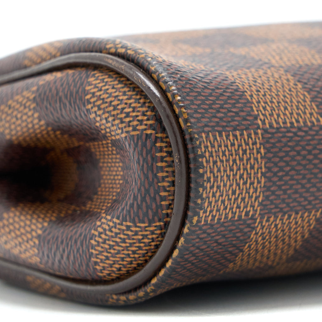 LOUIS VUITTON EVA CLUTCH DAMIER EBENE GHW
