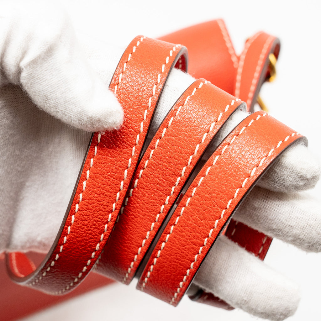 HERMES ROULIS 23 EVERCOLOR ROUGE TOMATE GHW