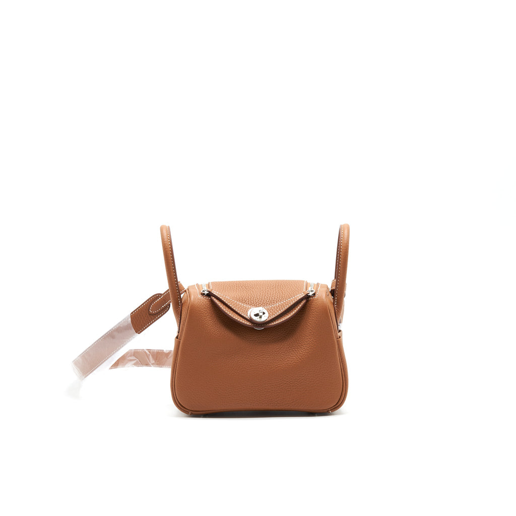 HERMES MINI LINDY GOLD SHW
