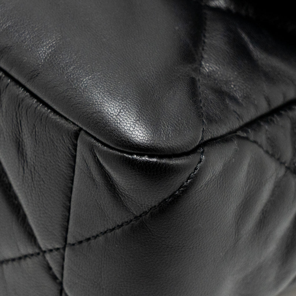 CHANEL LARGE 19 BAG GOATSKIN BLACK MULTICOLOUR HARDWARE