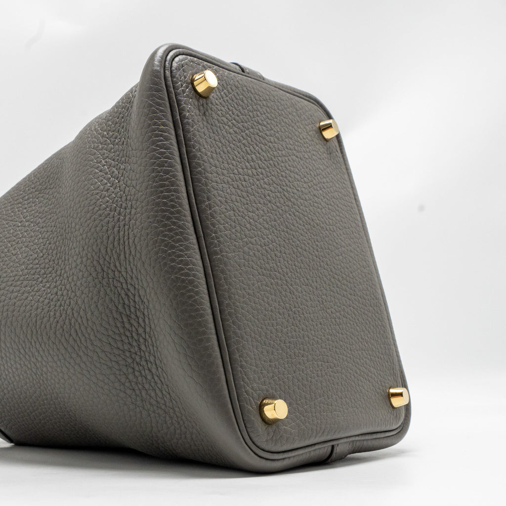 HERMES PICOTIN 18 LOCK BAG CLEMENCE GRIS MEYER GHW