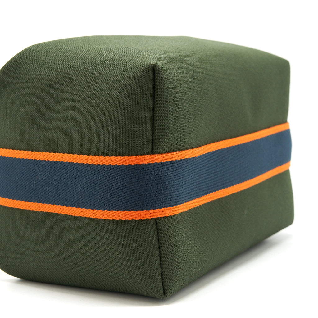 HERMES BRIDE-A-BRAC CASE LARGE MODEL TRAVEL POUCH DARK GREEN