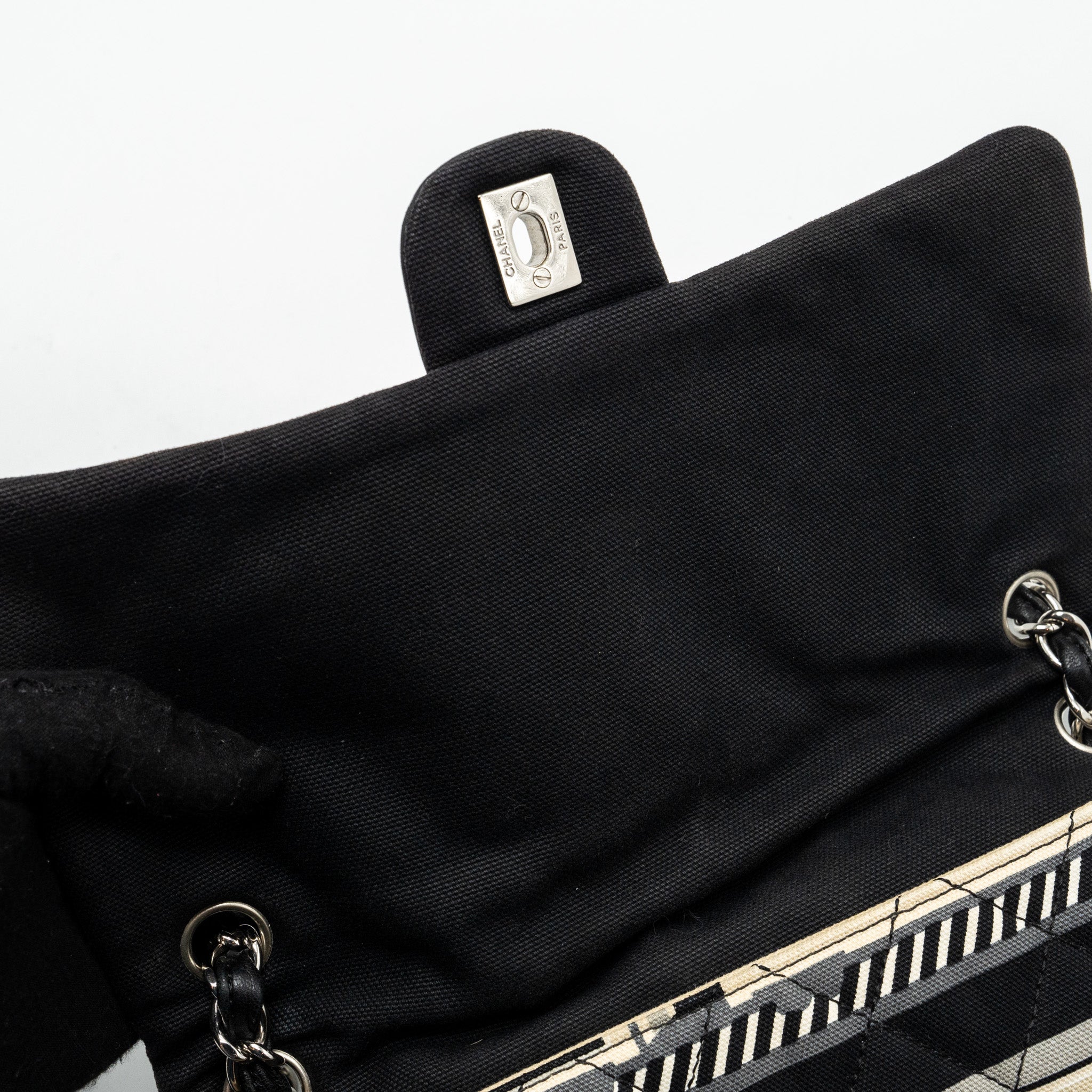 CHANEL CENTRAL STATION / LE TRAIN FLAP BAG FABRIC MULTICOLOUR SHW