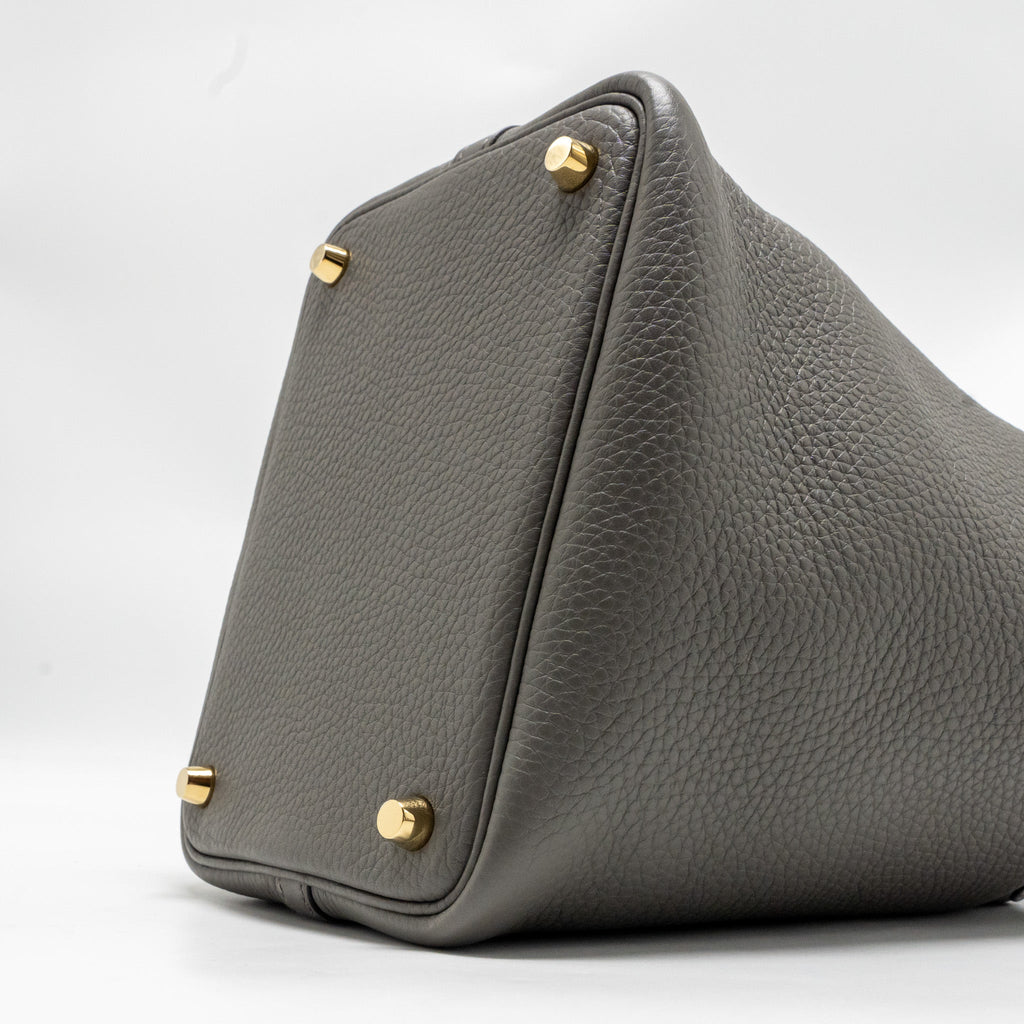 HERMES PICOTIN 18 LOCK BAG CLEMENCE GRIS MEYER GHW