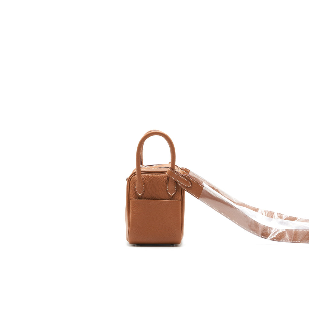 HERMES MINI LINDY GOLD SHW