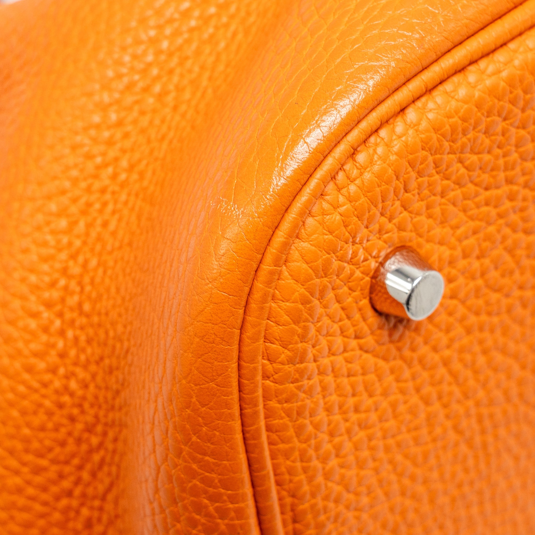 HERMES PICOTIN 26 LOCK BAG CLEMENCE ORANGE SHW