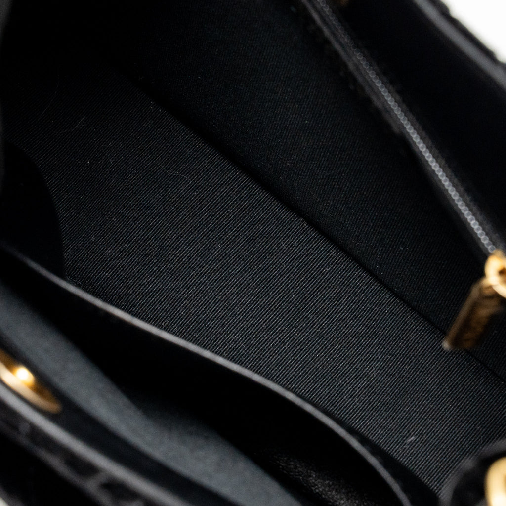 CHANEL 23B HOBO BAG VELVET BLACK GHW (MICROCHIP)