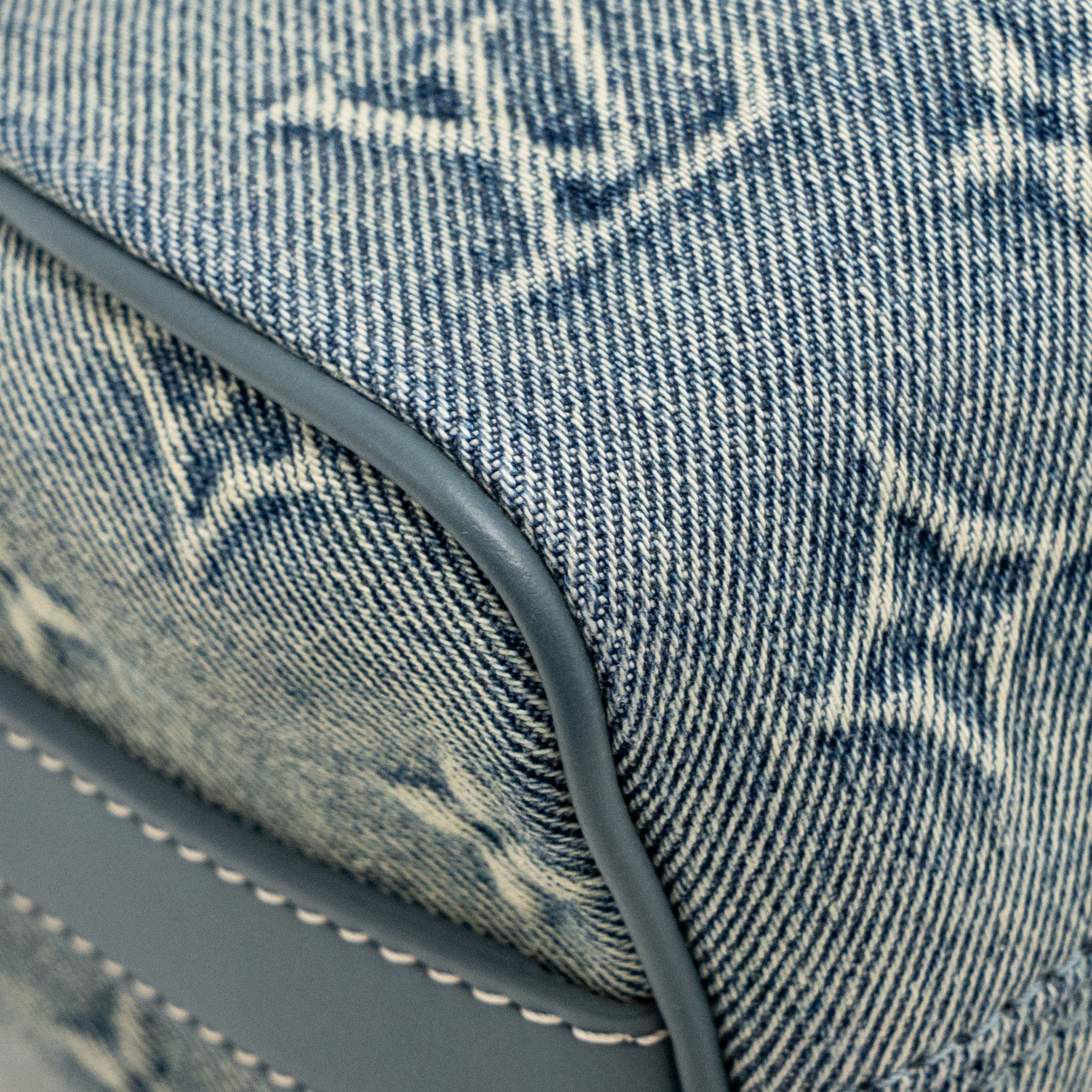 LOUIS VUITTON KEEPALL BANDOULIERE 25 WASHED DENIM CANVAS BLUE SHW