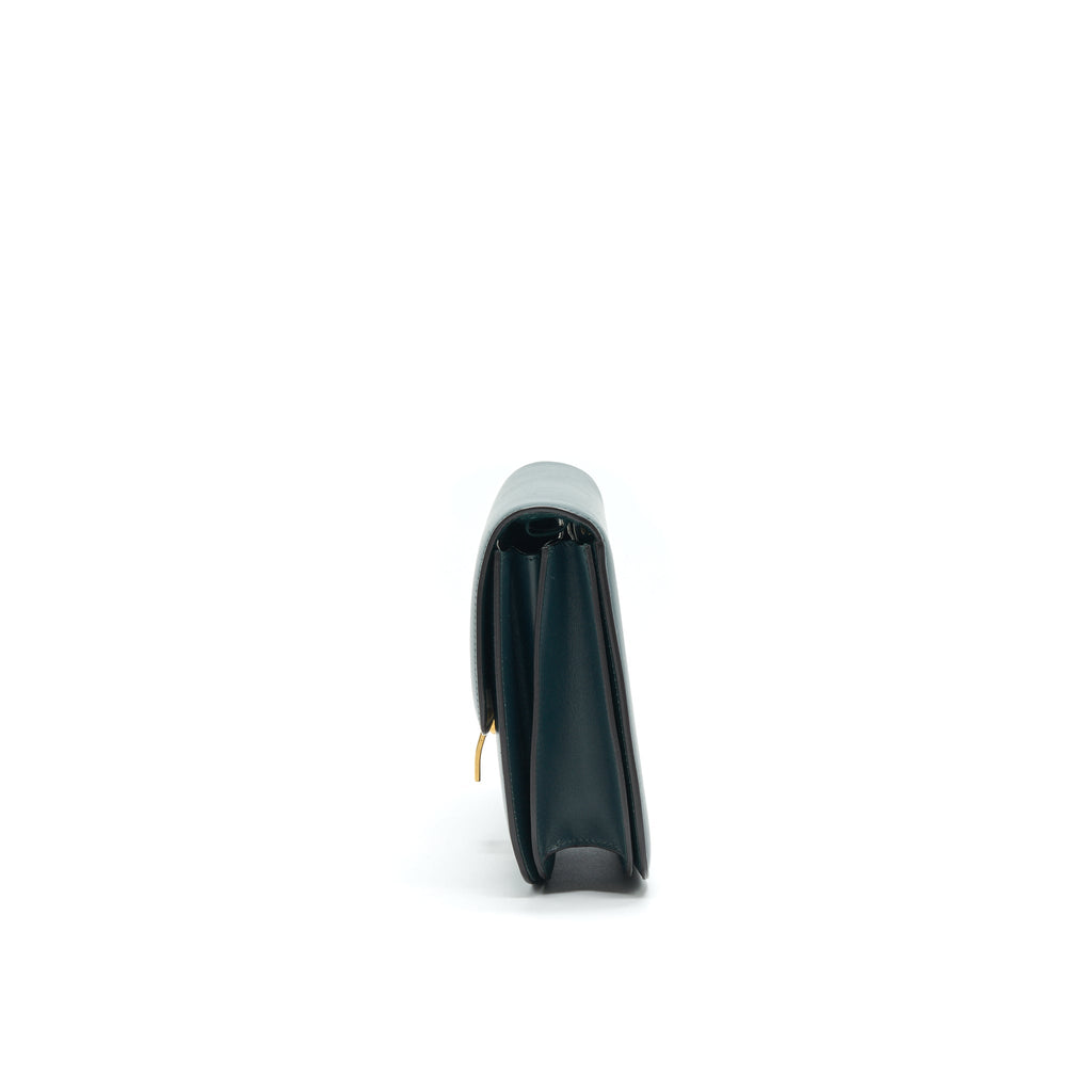 CELINE BOX AMAZON GREEN CALFSKIN LEATHER