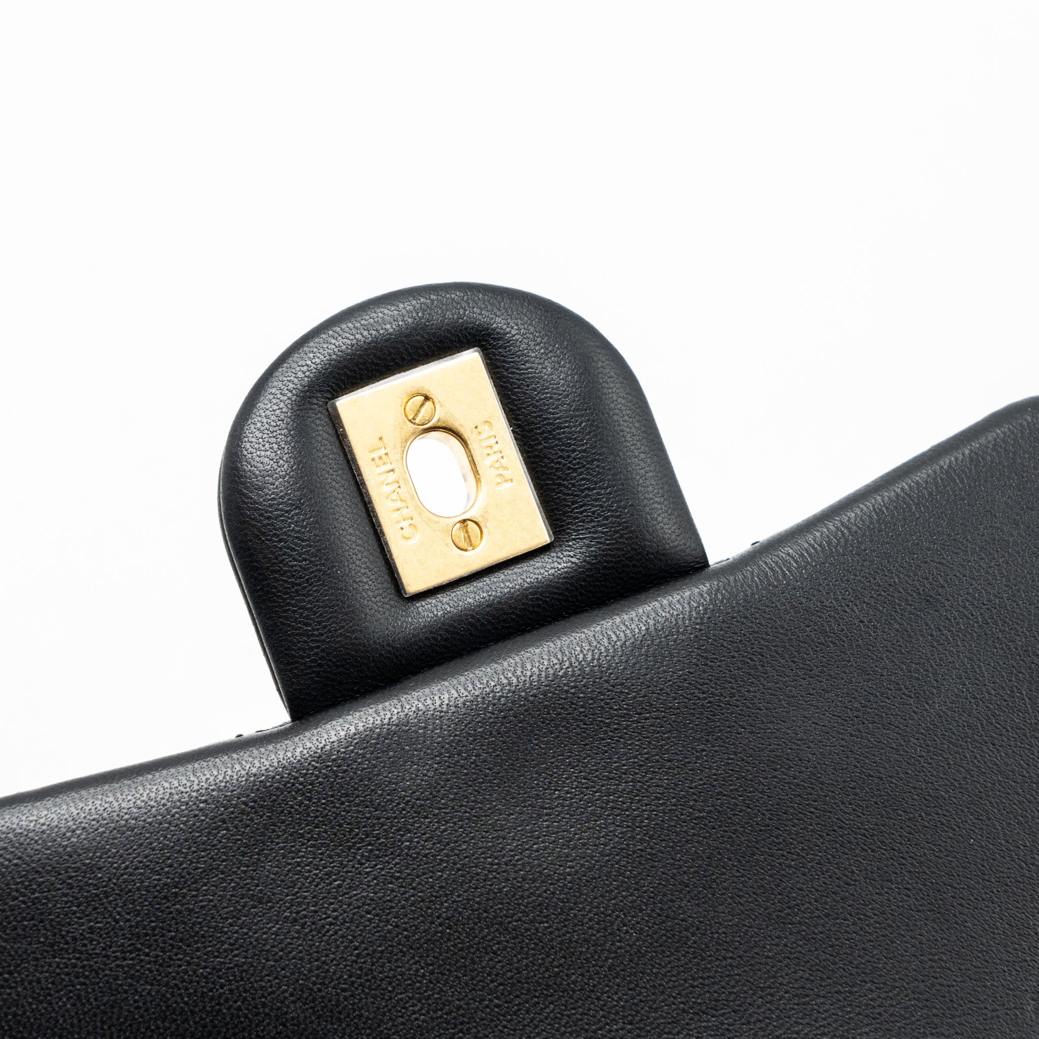 CHANEL CAMELLIA ADJUSTABLE CHAIN MINI SQUARE FLAP BAG LAMBSKIN BLACK GHW (MICROCHIP)