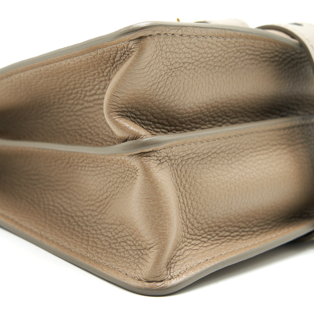 CHLOE TOP HANDLE SHOULDER BAG MOTTY GREY