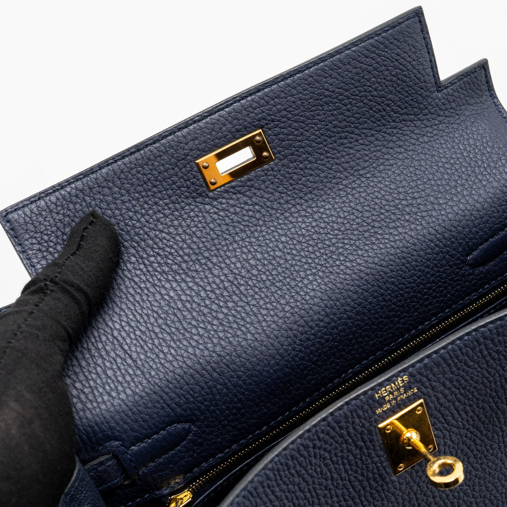 HERMES KELLY25 TOGO BLUE NUIT GHW