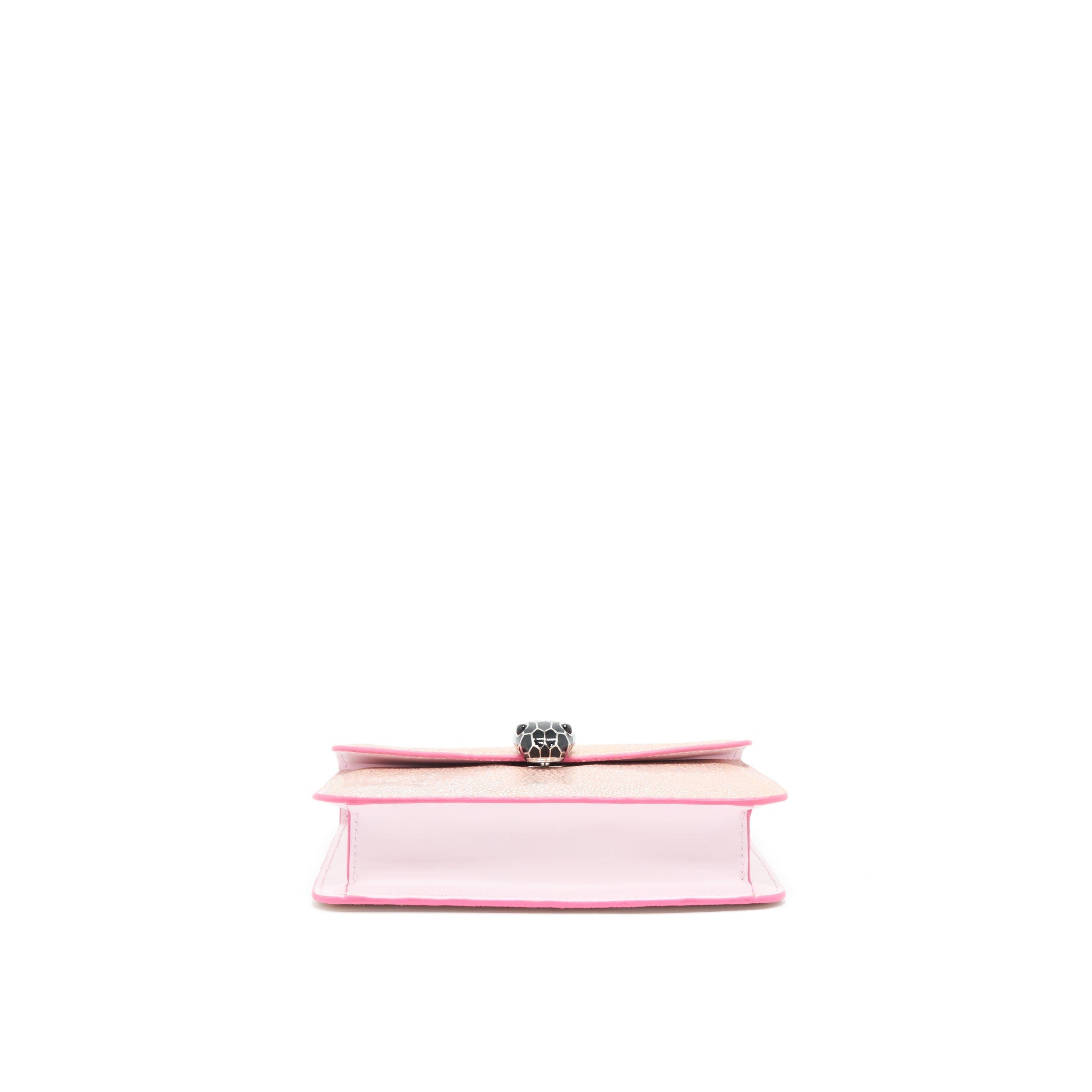 BVLGARI SERPENTI FOREVER BAG ROSA DI FRANCIA CRYSTAL GALUCHAT