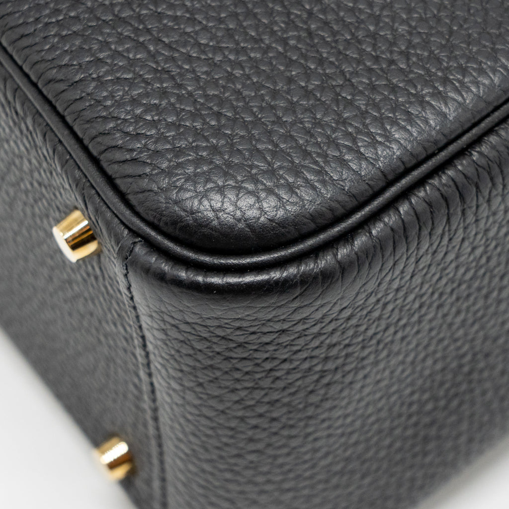 HERMES MINI LINDY CLEMENCE BLACK GHW