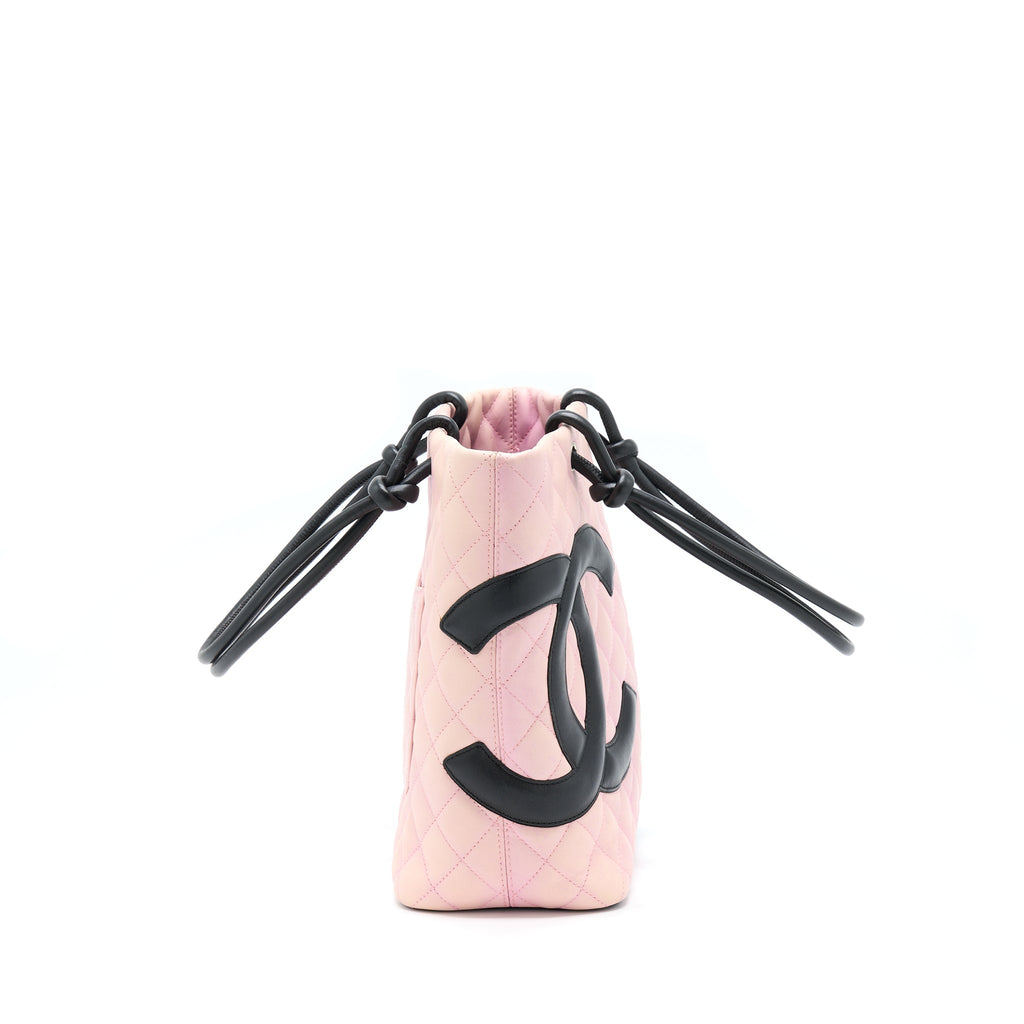 CHANEL VINTAGE CAMNON TOTE PINK/BLACK SHW